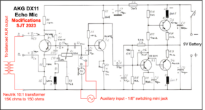 Schematic for AKG BX11 Echo mic